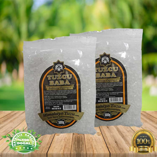 1Kg Beyaz Granül İri Himalaya Tuzu 2×500g 1Kg Beyaz Granül İri Himalaya Tuzu 2×500g