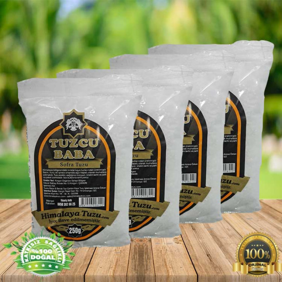 1Kg Beyaz Sofralık İnce Himalaya Tuzu 4×250g 1Kg Beyaz Sofralık İnce Himalaya Tuzu 4×250g