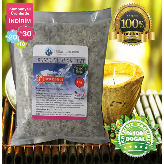 1Kg Killi Banyo ve Ayak Tuzu 1Kg Killi Banyo ve Ayak Tuzu
